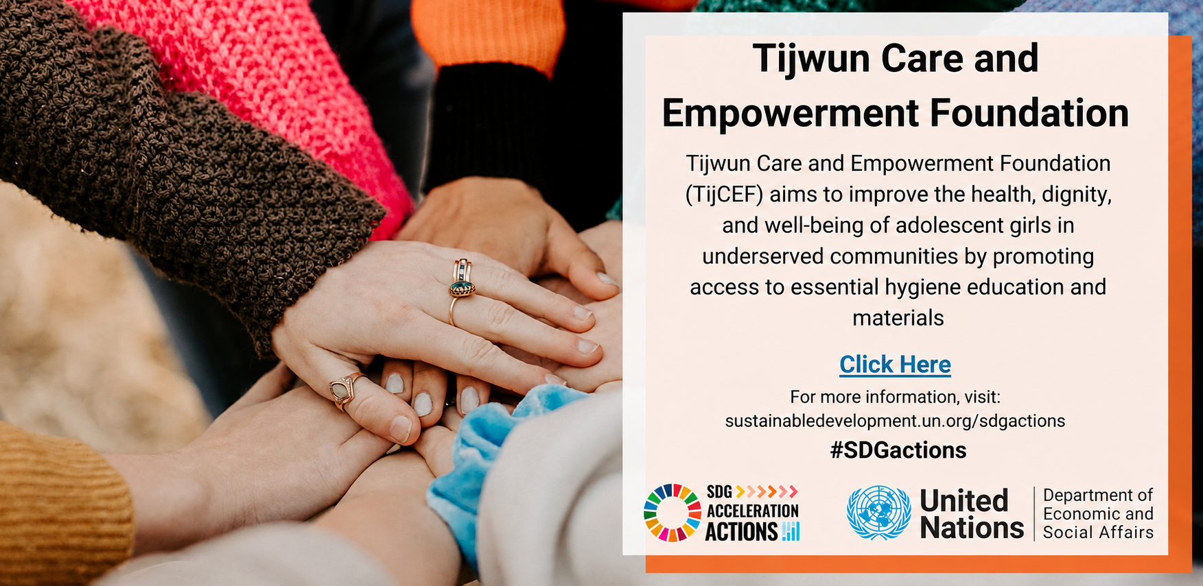 TIJCEF Gains Global Visibility Through United Nations SDG Partnerships Platform